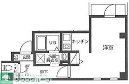 RIENROHMANSION ワンルームの間取図画像
