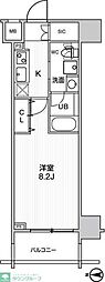 ステージグランデ錦糸町2 1Kの間取図画像