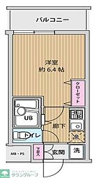 UURコート錦糸町 1Kの間取図画像