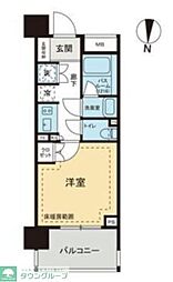 ライオンズ本所吾妻橋ネオクラッセ 1Kの間取図画像