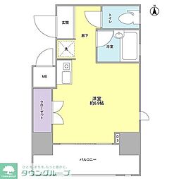 ブリックイリヤ ワンルームの間取図画像
