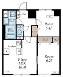 リブリ・レジデンス三ノ輪 2LDKの間取図画像