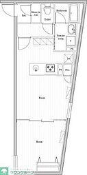 EDIT文京千石II 1LDKの間取図画像