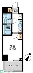 CASSIA押上 1Kの間取図画像