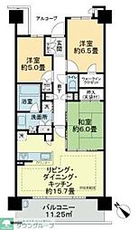 リライズガーデン西新井スカイレジデンス 3LDKの間取図画像