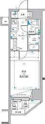 グランドコート親水公園 1Kの間取図画像