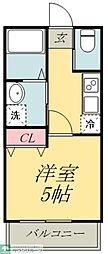 グレイス光風 1Kの間取図画像