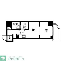 TRADIS錦糸町 1DKの間取図画像