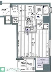 ヴァレッシア錦糸町シティ 1Kの間取図画像