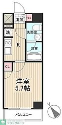 ライジングプレイス堀切 1Kの間取図画像