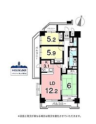サンマンションアトレ鳴海相原 3LDKの間取図画像
