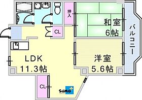 タウンハウス熊内 3C ｜ 兵庫県神戸市中央区熊内町４丁目（賃貸マンション2LDK・3階・52.17㎡） その2