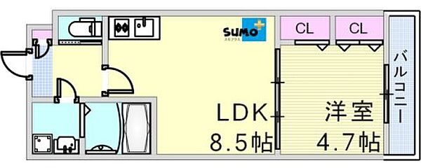 ジーメゾン大久保ルミナス 103｜兵庫県明石市大久保町大窪(賃貸アパート1LDK・1階・32.01㎡)の写真 その2