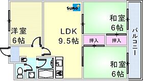 メゾン・竹原 403 ｜ 兵庫県明石市硯町２丁目（賃貸マンション3LDK・4階・58.00㎡） その2