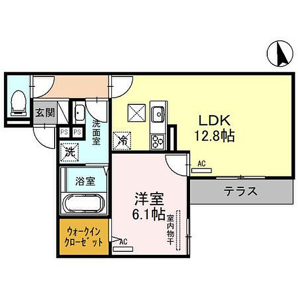 グランディール・ロジェ 102｜兵庫県明石市日富美町(賃貸アパート1LDK・1階・44.74㎡)の写真 その2