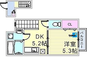 パークサイド足立 206 ｜ 兵庫県明石市二見町東二見（賃貸アパート1DK・2階・28.56㎡） その2