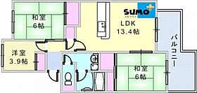 シティハイツ狩口1号棟 104 ｜ 兵庫県神戸市垂水区狩口台６丁目（賃貸マンション3LDK・1階・67.79㎡） その2