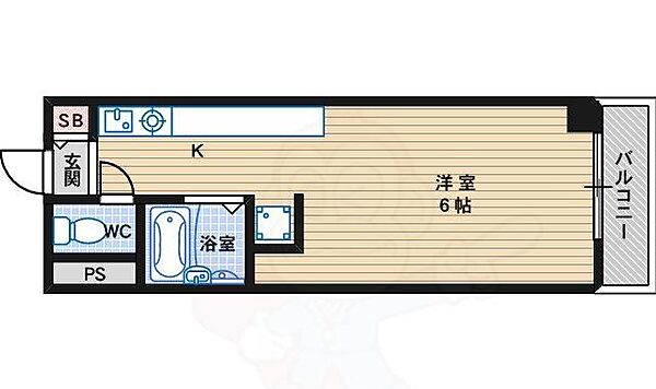 大阪府大阪市住吉区我孫子３丁目(賃貸マンション1R・5階・20.00㎡)の写真 その2