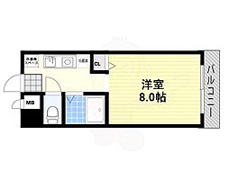 コーリンハイツ 1Kの間取図画像