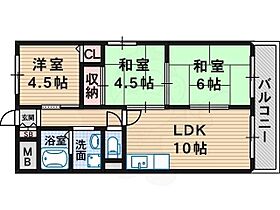 大阪府大阪市住吉区清水丘３丁目（賃貸マンション3LDK・3階・53.46㎡） その2