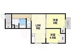 大阪府大阪市住吉区山之内１丁目（賃貸マンション2LDK・3階・45.00㎡） その2