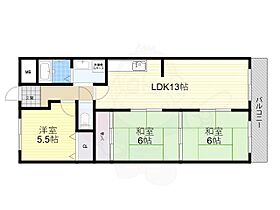 ときわハイム  ｜ 大阪府堺市北区常磐町３丁（賃貸マンション3LDK・4階・65.00㎡） その2