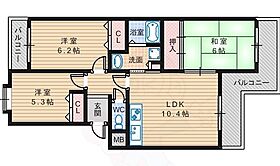 大阪府堺市北区新堀町１丁72番（賃貸マンション3LDK・3階・65.31㎡） その2