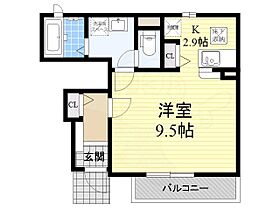 大阪府大阪市住吉区苅田６丁目（賃貸アパート1R・1階・32.51㎡） その2