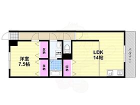 アルページュ3  ｜ 大阪府堺市北区百舌鳥梅北町４丁（賃貸マンション1LDK・3階・45.00㎡） その2