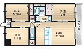 WILL  ｜ 大阪府松原市阿保２丁目（賃貸マンション3LDK・3階・66.16㎡） その2