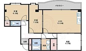 パークサイド大晃  ｜ 大阪府大阪市住吉区南住吉４丁目（賃貸マンション3LDK・4階・70.00㎡） その2