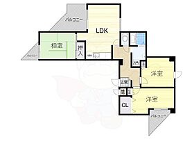 大阪府堺市北区百舌鳥赤畑町３丁（賃貸マンション3LDK・4階・68.30㎡） その2