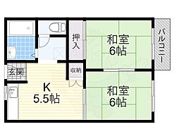 山本ハイツK＆T 2階/-
