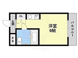 シティーコーポノア ワンルームの間取図画像