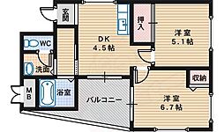 ウエストサイド天美 3階/-