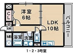 ボヌールなかもず 3階