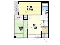 コーポSEI 2DKの間取図画像