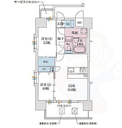 スプランディッドあびこ駅前DUE 14階/-