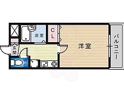 LUMINAREなかもず 1Kの間取図画像