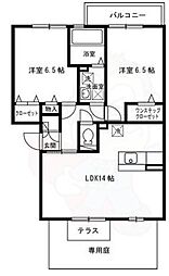 ラヴィーテ北花田 1階/-