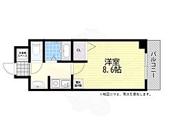 フェニックス 1Kの間取図画像