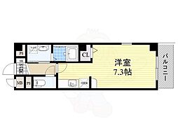 イーストウエノシバ ワンルームの間取図画像