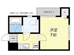 メープルコート 1DKの間取図画像