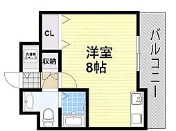 ライフデザイン新金岡 ワンルームの間取図画像