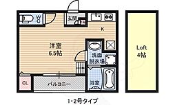 ケイティハイツ ワンルームの間取図画像