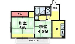 ヴェルドミール堺 1LDKの間取図画像