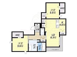 内代レジデンスサウス 4階/-