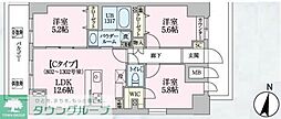 URBANSKYLINEOMIYA 3LDKの間取図画像