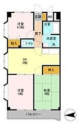 グランシャリオ大宮 3DKの間取図画像