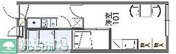 レオパレスAya 1Kの間取図画像